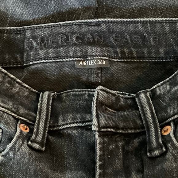 American Eagle AirFlex 360 Jeans | Men’s 26x30 | Distressed Black | Real Good - Picture 5 of 9